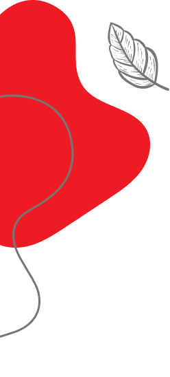 splash vermelho Adorno